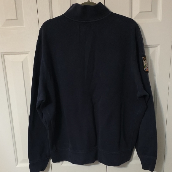 Ralph Lauren Big Pony Quarter Zip Sweater Size Small Navy Blue - Picture 6 of 6